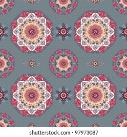 Vector illustration. Beautiful floral lace pattern