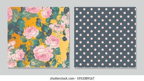 Vector illustration of a beautiful floral. Liberty style.
