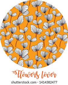 Vector illustration of a beautiful floral pattern. Colorful floral seamless pattern. Flowers lover background