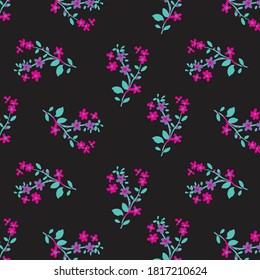 Vector illustration of a beautiful floral pattern. Liberty style. fabric, covers, manufacturing, wallpapers, print, gift wrap.