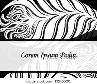 Vector illustration of beautiful floral vintage with black background.