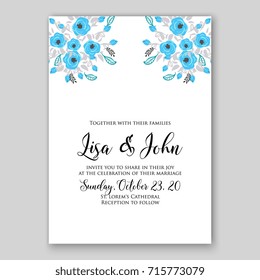 Vector illustration of a beautiful floral wreath frame in spring for Wedding invitation, anniversary, birthday and party card template poster