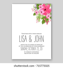 Vector illustration of a beautiful floral wreath frame in spring for Wedding invitation, anniversary, birthday and party card template poster