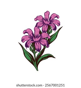 vector illustration of beautiful flower 