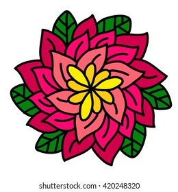 Vector illustration with beautiful flower.