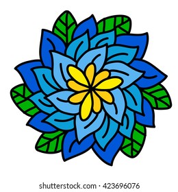 Vector illustration with beautiful flower.