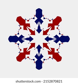 vector illustration of beautiful flower mandala color combination for card decoration or other