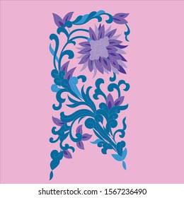 vector illustration of a beautiful flower ornament