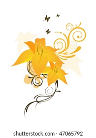 vector illustration of beautiful flowers