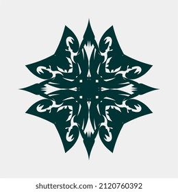 vector illustration of beautiful and good flower motifs for wall decoration or others