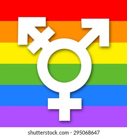 Vector illustration of beautiful greeting card for LGBT.