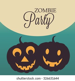Vector illustration of beautiful greeting card for Happy Halloween.