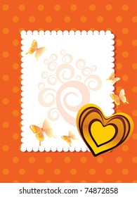 vector illustration of beautiful greeting card for valentine day