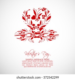 Vector illustration of beautiful heart , background for valentine day.