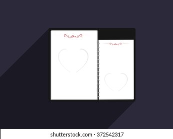 Vector illustration of beautiful heart , background for valentine day.