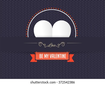 Vector illustration of beautiful heart , background for valentine day.