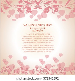 Vector illustration of beautiful heart , background for valentine day.