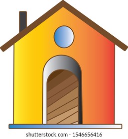 Vector illustration of a beautiful house