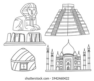 Ilustración vectorial de un hermoso punto de referencia