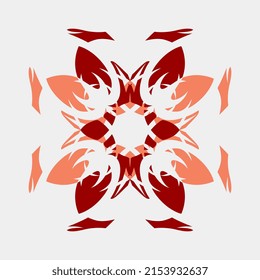 vector illustration of beautiful mandala isolated unique color combination for wedding decoration or decoration