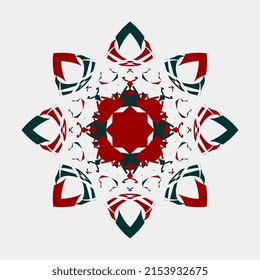 vector illustration of beautiful mandala isolated unique color combination for wedding decoration or decoration