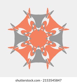 vector illustration of beautiful mandala ornaments, exotic color combinations, traditional art, attractive for decoration