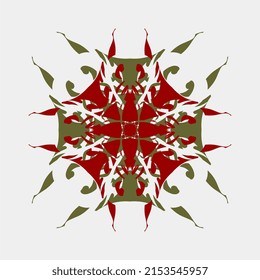 vector illustration of beautiful mandala ornaments, exotic color combinations, traditional art, attractive for decoration