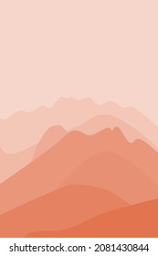 Vector illustration of a beautiful mountain landscape. suitable for posters, wall decorations, and the like
