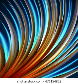 vector illustration. Beautiful multicolored abstract background of lines. The concept for the design of banner, poster, cards