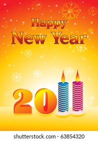 vector illustration of beautiful pattern wallpaper for new year