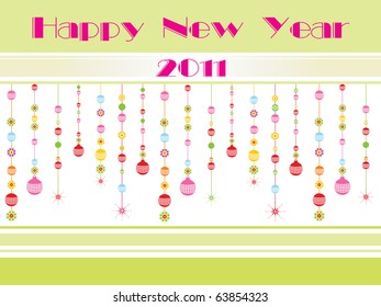 vector illustration of beautiful pattern wallpaper for new year