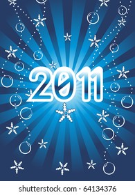 vector illustration of beautiful pattern wallpaper for new year