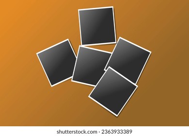 Vector illustration of a beautiful photo frame or a Polaroid-style photo.
