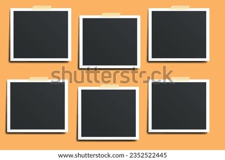 Vector illustration of a beautiful photo frame or a Polaroid-style photo.