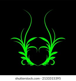 vector illustration of beautiful plant motifs for cover or wedding decoration