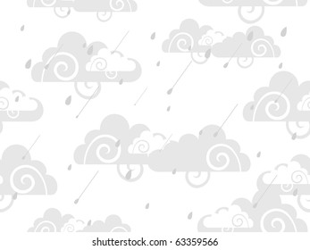 vector illustration of beautiful rainy day background