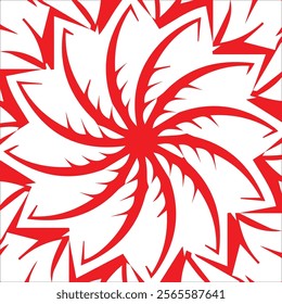 Vector illustration of beautiful red floral tapestries