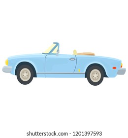 Vector illustration of beautiful retro car. Vintage car vectors.