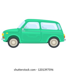 Vector illustration of beautiful retro car. Vintage car vectors.