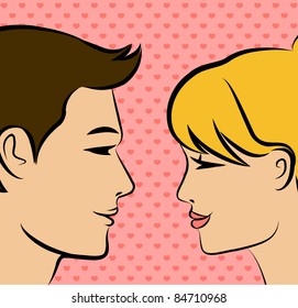 Vector Illustration of beautiful silhouette