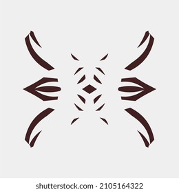 vector illustration of beautiful and simple ornaments for wall decoration or t-shirt screen printing