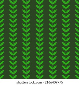 Vector illustration of a beautiful small green tree on a green background. for background