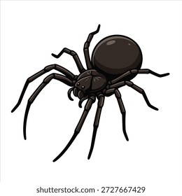 Ilustración vectorial de un hermoso diseño de araña