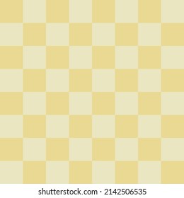 Vector illustration of a beautiful square checkerboard pattern that alternates between light yellow and dark yellow.