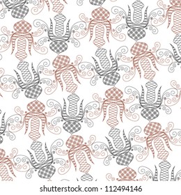 Vector illustration of beautiful stylized folk motif