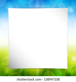 Vector illustration of a beautiful summer background