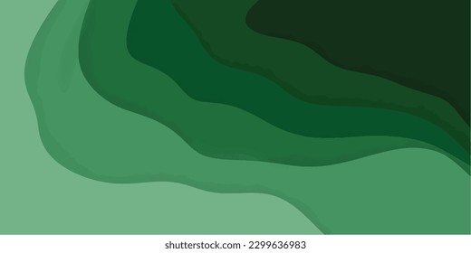 Vector illustration of beautiful summer fields landscape with a dawn, green hills, bright color blue sky, country background in flat cartoon style banner.