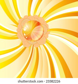 Vector illustration of beautiful sunny background.