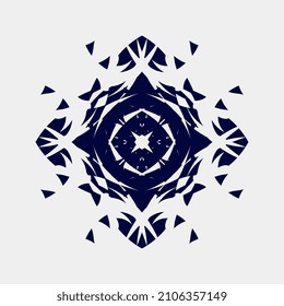 ilustración vectorial de imágenes de ornamentos hermosos y simétricos únicos para la decoración de paredes o la impresión de pantalla de ropa