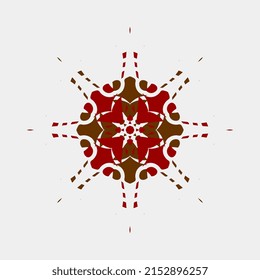 vector illustration of a beautiful unique mandala such as flowers for card decoration or ceramic cloth or others